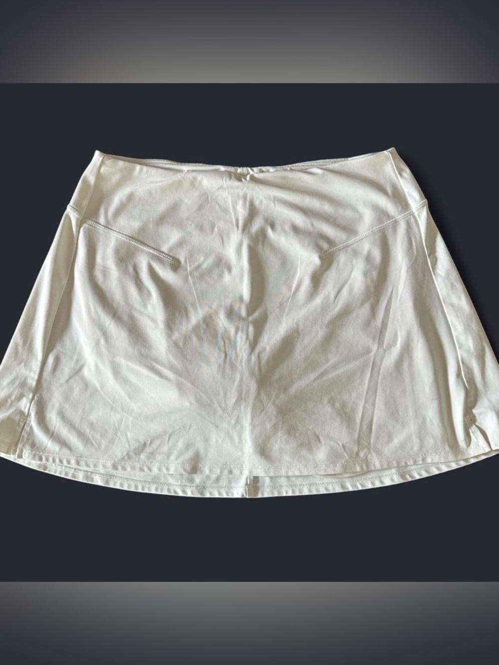 Old Navy White Extra High-Waisted PowerSoft Skort for Women with built-in shorts